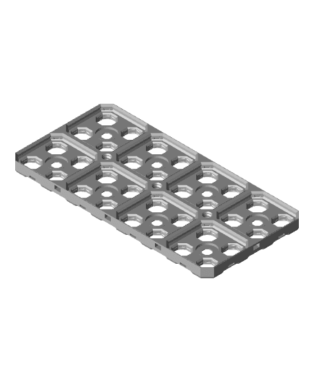 4x2 Multigrid Base Plate 3d model