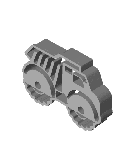 Truck Cookie Cutter, Biscuit Cutter 3d model