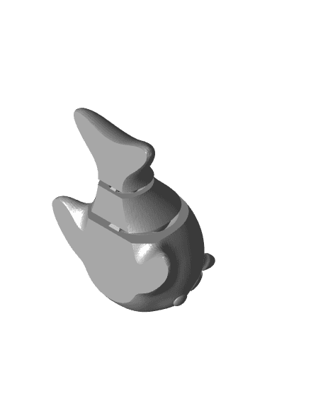 3D Flexi Narwhal Keychain (Limited Time Free) 3d model