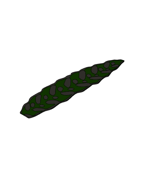 Snake Plant Bookmark 3d model