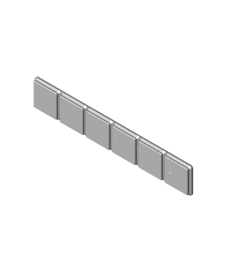 Olsa Socket Rail Gridfinity Mount 3d model