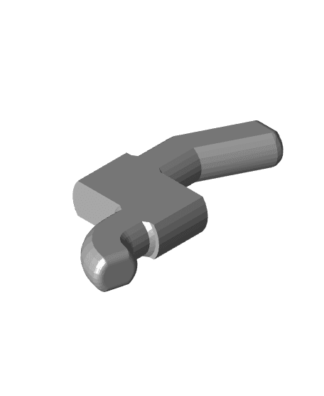 Pegboard Hook Simple w/ 0.325" Offset 3d model