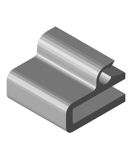 Cable clip for panel edge (4mm) 3d model