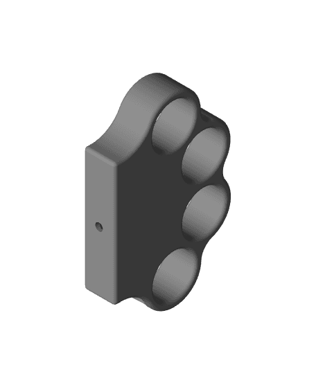 Brass Knuckles Lighter Case 3d model