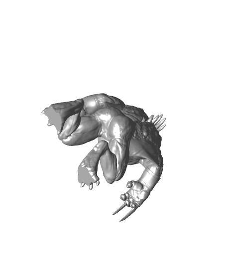 Slaad (Gray) - Tabletop Miniature (Pre-Supported) 3d model