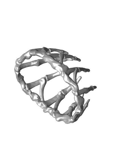 Skeletal Bone Crown 3D Print Model 3d model