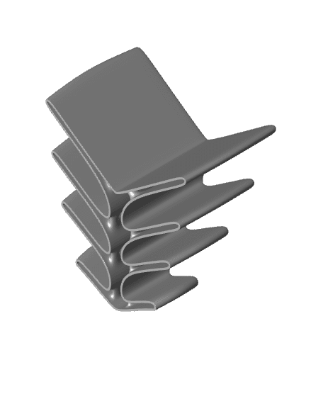 CURL  |  Knife Rack 3d model