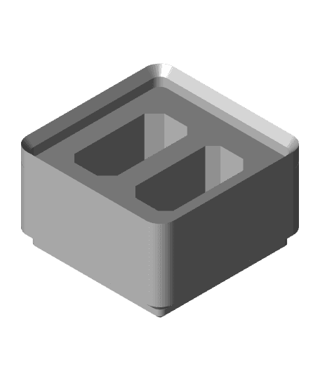 1x1x1 bin for 2 Creality rollers.  3d model