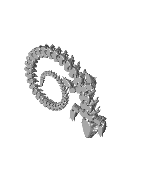 Print-in-Place Articulated Dragon 3d model