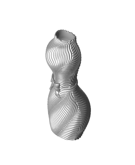 Fem Vase -Wave Pull Bow 3d model