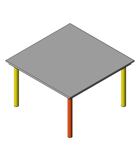 Custom table (Mesa personalizada) 3d model