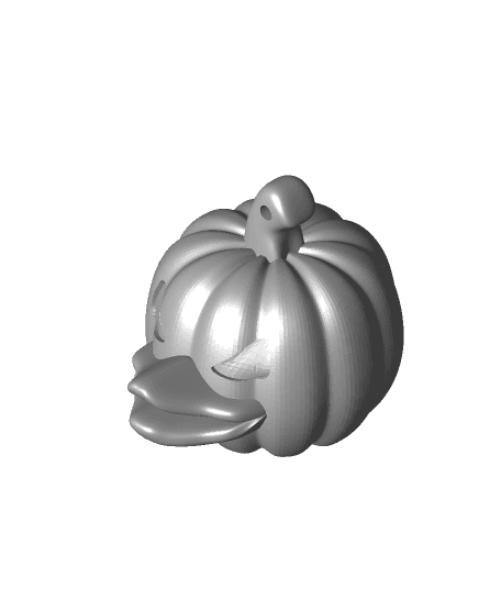 Pumpkin duck keychain 3d model