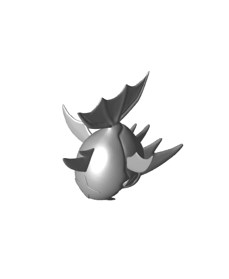 Pokemon Carvanha #318 - Optimized for 3D Printing 3d model