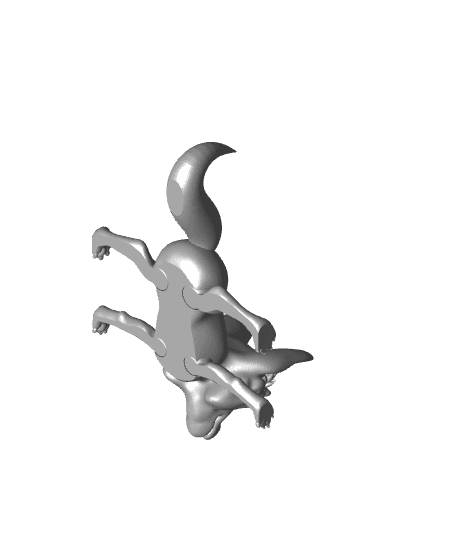 Flexi Print-in-Place Fox 3d model