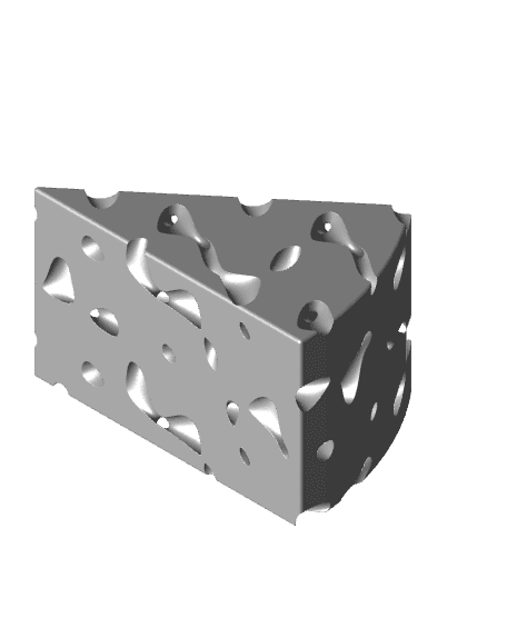 Holey Cheese 3d model