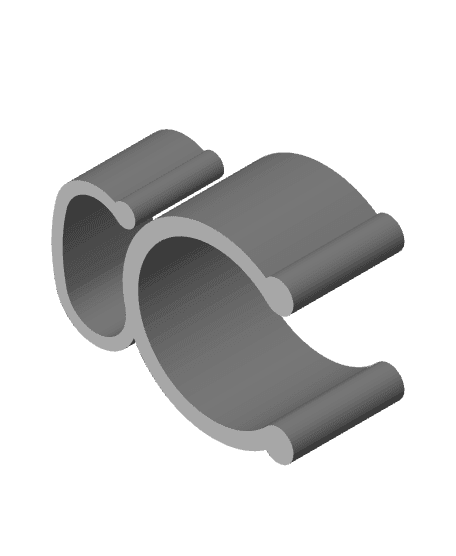 Monitor Arm Cable Clip 3d model