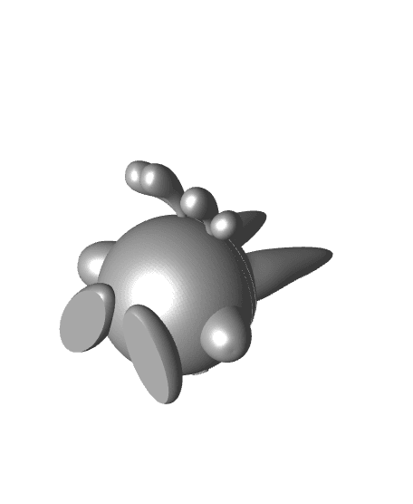 Kirby Lucario - Multipart 3d model