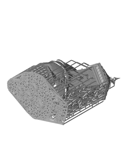 Snowy Shrine Scatter Terrain (Pre-supported) 3d model