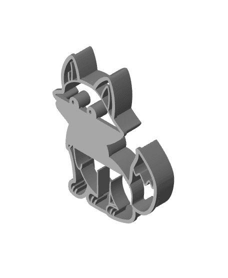 Fox Cookie Cutter, Biscuit Cutter 3d model