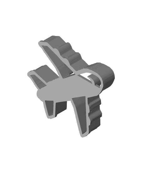 Airplane Cookie Cutter, Biscuit Cutter 3d model