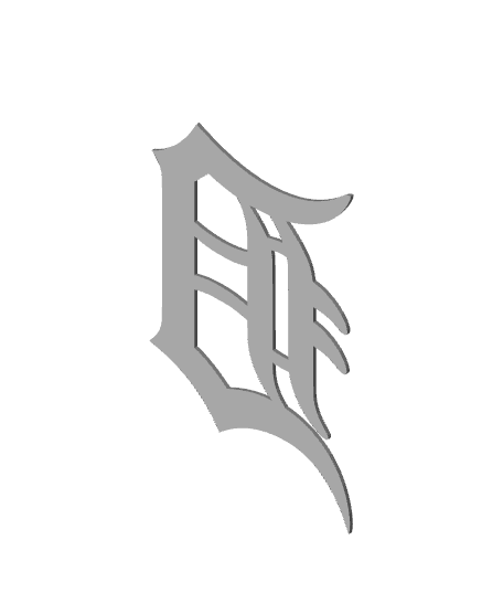 Detroit Tigers Logo 3d model