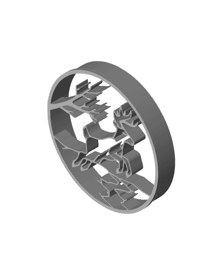 Deer Cookie Cutter, Biscuit Cutter 3d model