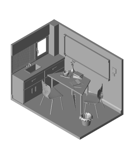 Classroom Corner 3d model