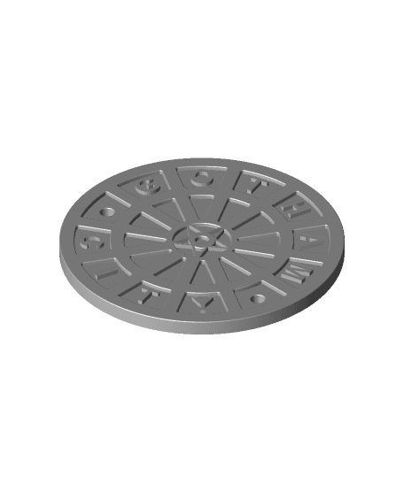Gotham City Manhole Cover Coaster (Batman) 3d model