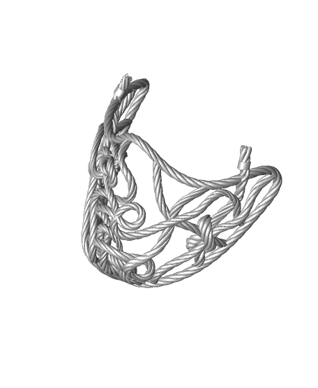 Tangled Rope Mask -"Tangle" (Sculptober Day 19) 3d model