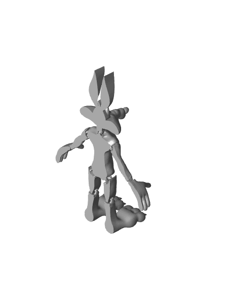 Flexi Print-in-Place Wile E. Coyote 3d model