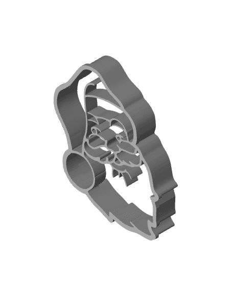 Santa Cruz Cookie Cutter, Biscuit Cutter 3d model