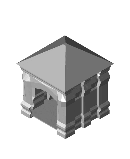 Roman House Decoration 3d model