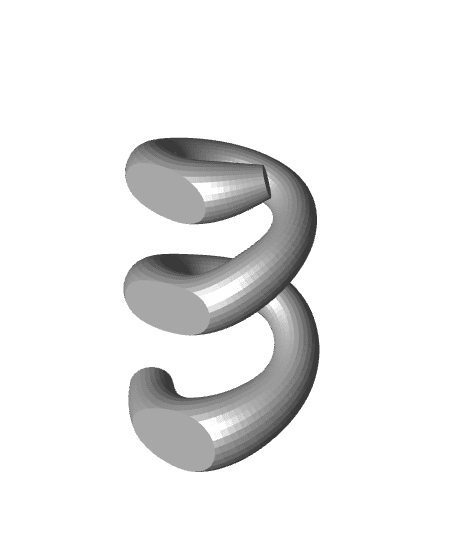 Beautiful Spiral Abstract Decor 3d model