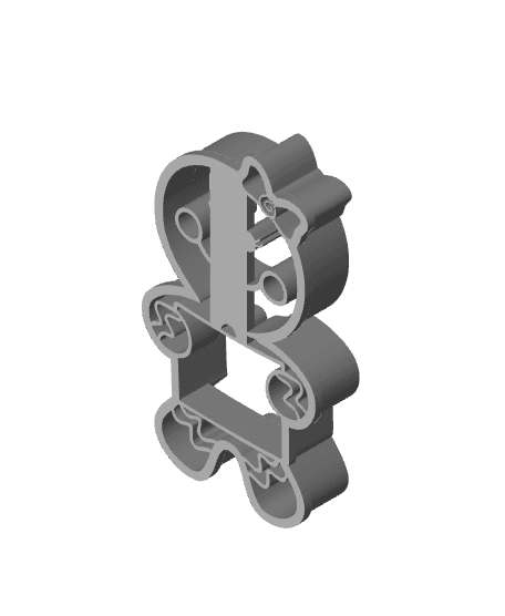 Ginger Cookie Cutter, Biscuit Cutter 3d model