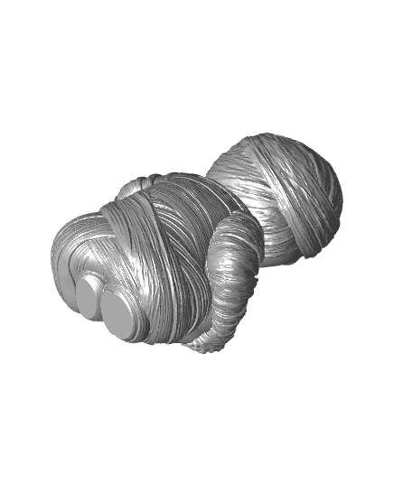 Mummy Pumpkin - Colored Version 3d model