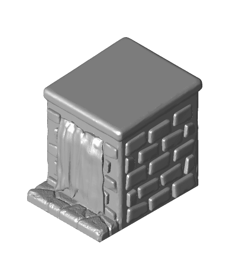 Outhouse shed building 28mm 3d model