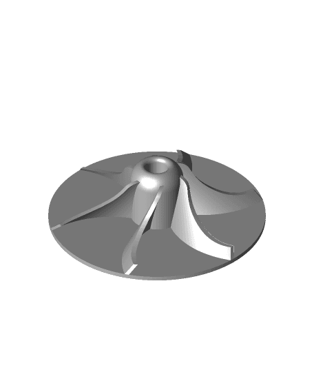 Turbo Impeller Blower Attachment for Rotary Tool 3d model