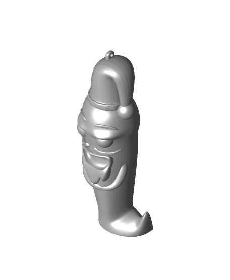 Hal The Christmas Jalapeno Ornament - Print In Place 3d model