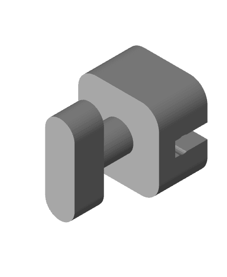 charging cable holder for ikea pegboard/skådis 3d model