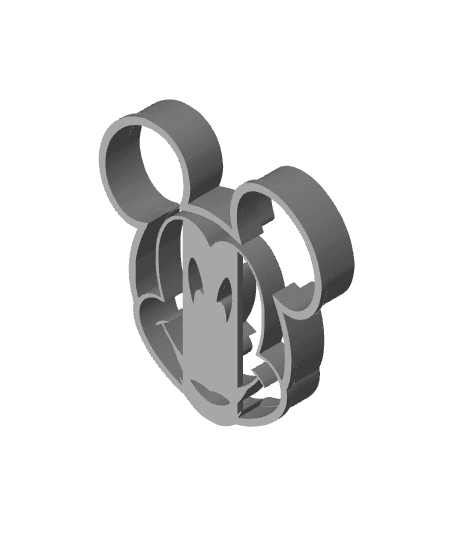 Mickey Cookie Cutter, Biscuit Cutter 3d model