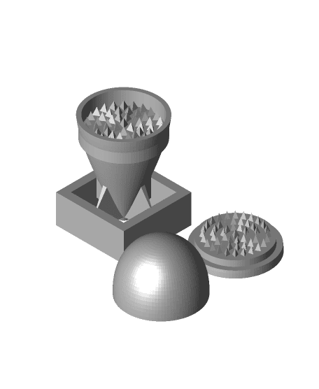 little boy grinder (atomic bomb styled) - easy print version 3d model