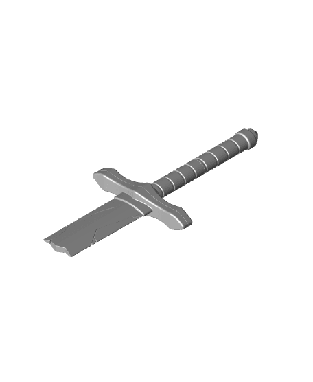 Solo Leveling Sword Intact And Broken Assembly 3d model