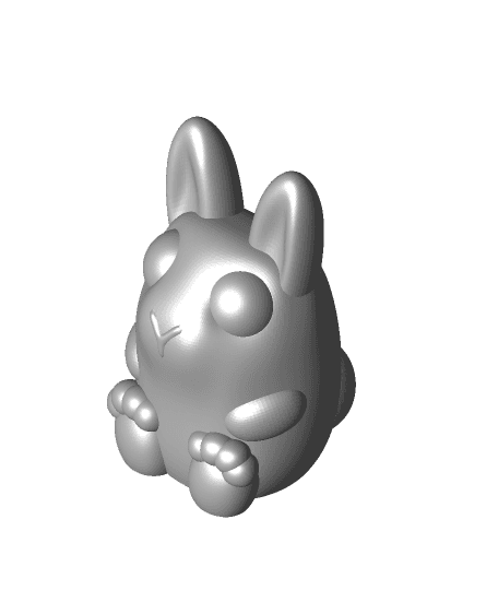 Pleading Bunny 3d model