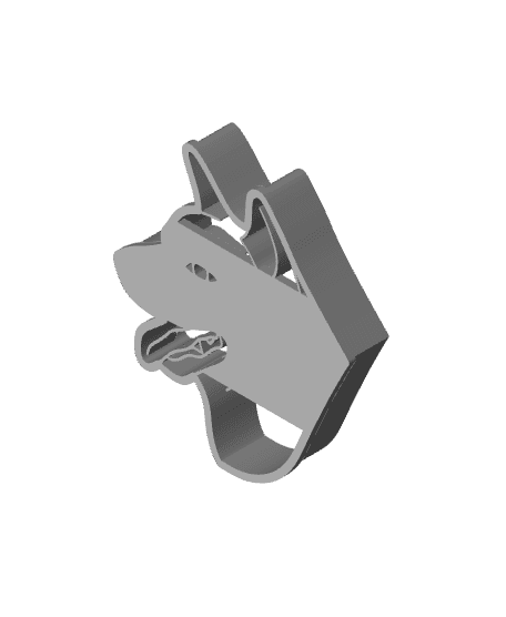 Dog Cookie Cutter, Biscuit Cutter 3d model