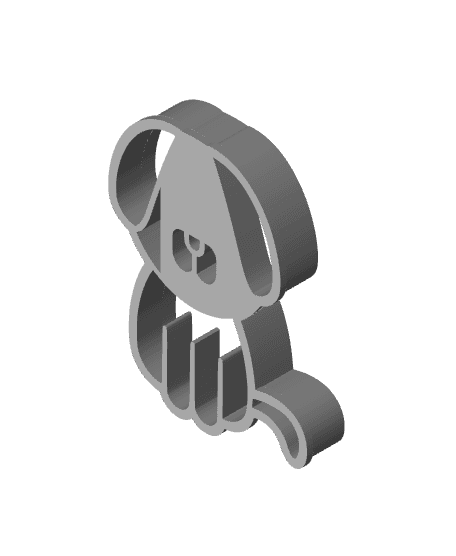 Dog Cookie Cutter, Biscuit Cutter 3d model