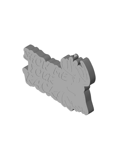 Show me Your Rack Keychain 3d model