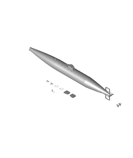 Submarine de Isaac Peral 3d model