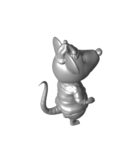Lil' Cozy Autumn Mouse 3d model