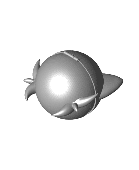 SprigBall Sprigatito Themed Pokeball - Fan Art 3d model
