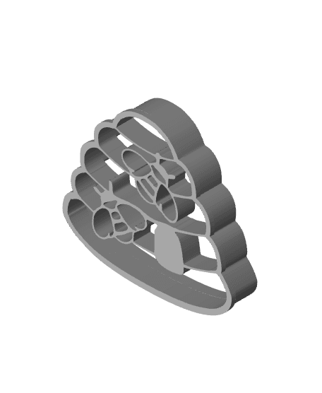 Bee Hive Cookie Cutter, Biscuit Cutter 3d model